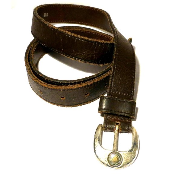 Vintage Levi's LS2787 03 Brown Leather Belt - Size 40/100 - Picture 5 of 9